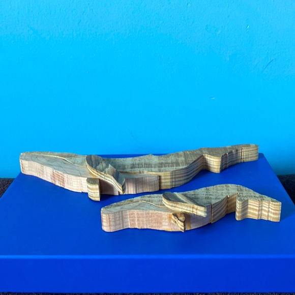 🐋Custom Wooden Whale and Calf🐋 - Picture 2 of 2